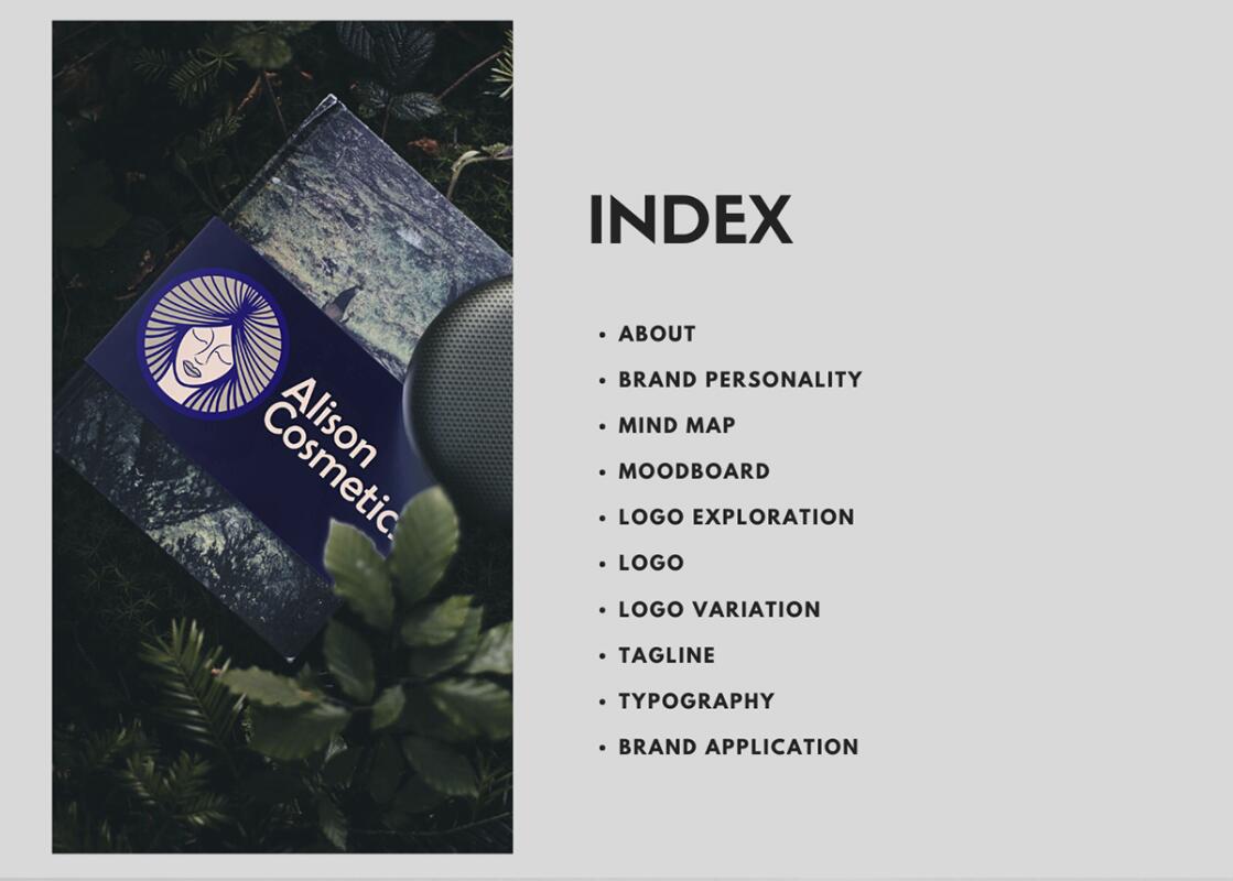 Alison艾 莉森化妝品品牌logo設計“女性頭像”圖案