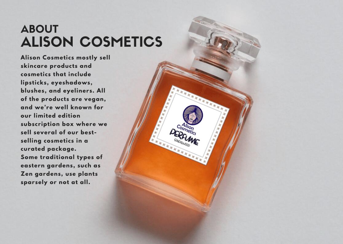 Alison艾 莉森化妝品品牌logo設計“女性頭像”圖案