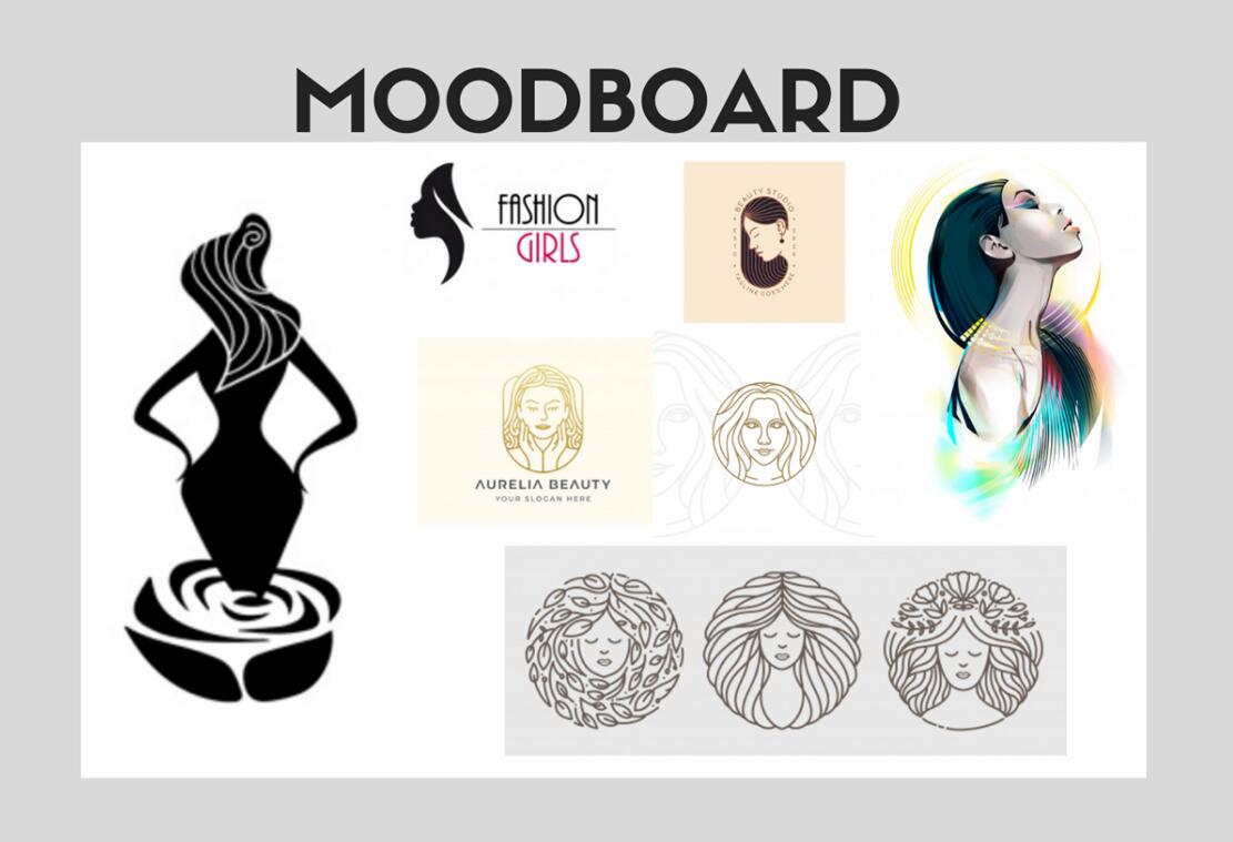 Alison艾 莉森化妝品品牌logo設計“女性頭像”圖案