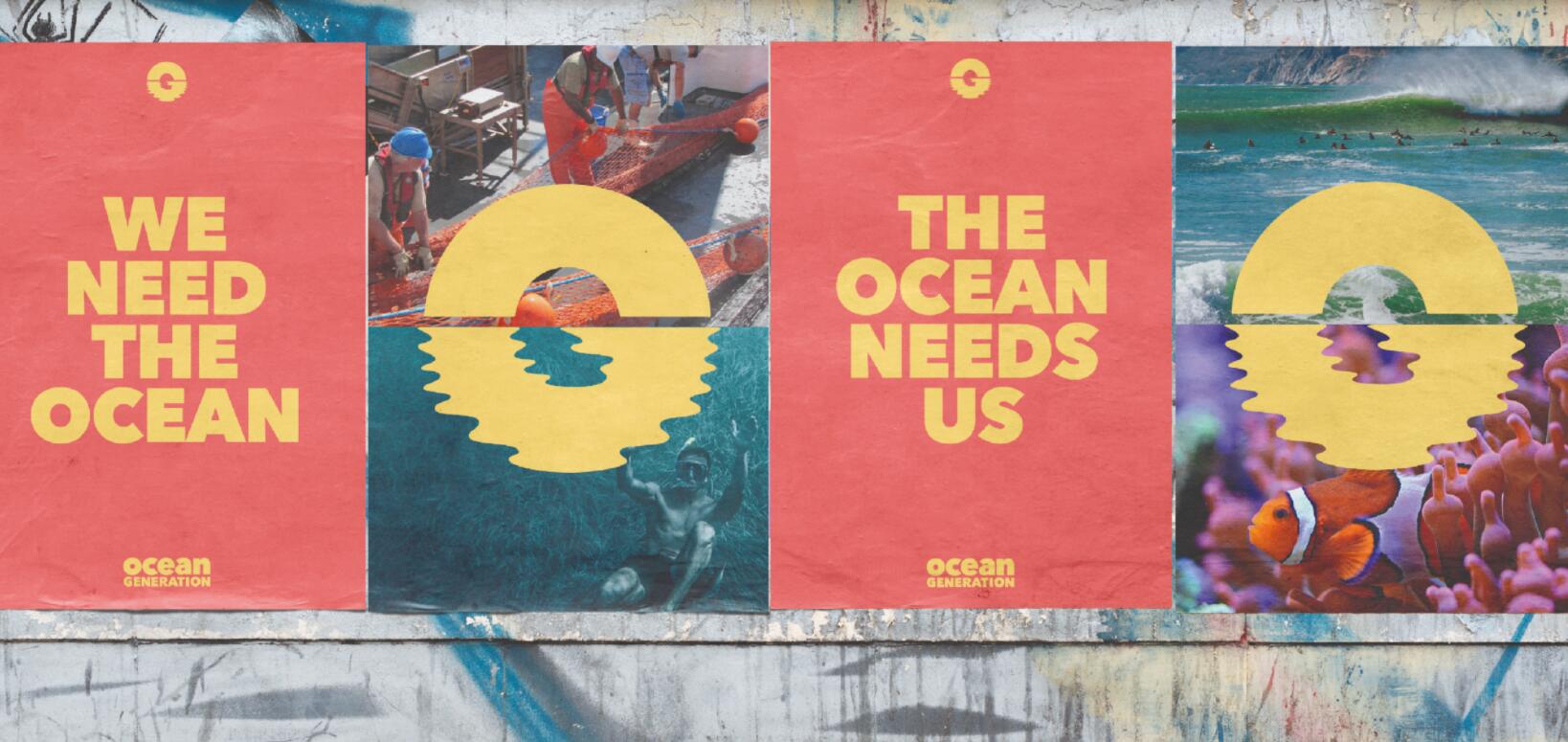 Ocean Generation海洋保護組織公益品牌形象設(shè)計與OG字母logo設(shè)計