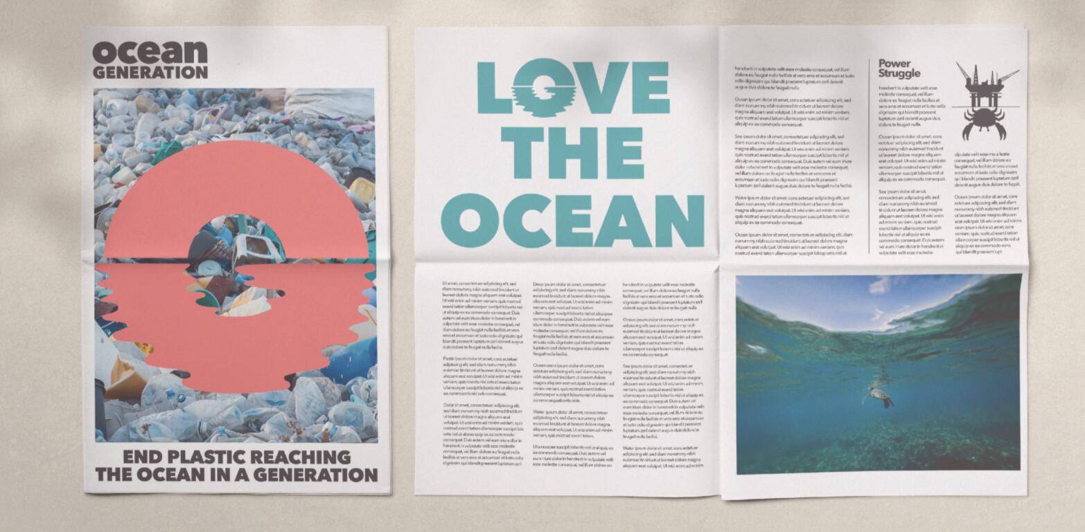 Ocean Generation海洋保護組織公益品牌形象設(shè)計與OG字母logo設(shè)計