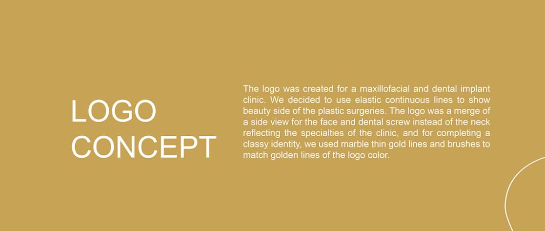 Dr.Khaled 面部整形醫(yī)院標(biāo)志設(shè)計(jì)“面部曲線”圖案