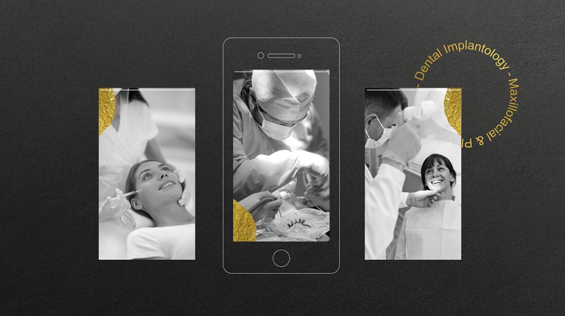 Dr.Khaled 面部整形醫(yī)院標(biāo)志設(shè)計(jì)“面部曲線”圖案