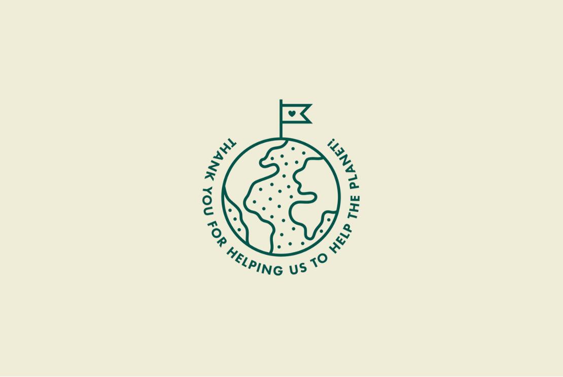 The Vegan 天然植物素食品牌logo設計“有機徽章”圖案