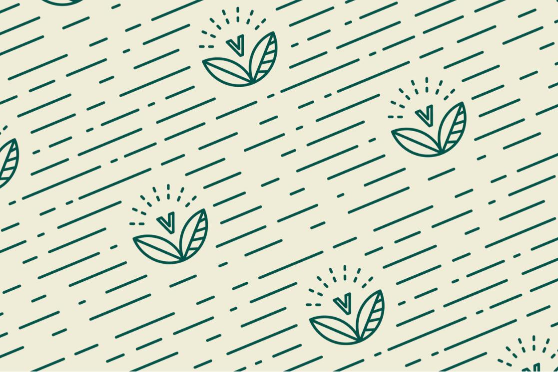 The Vegan 天然植物素食品牌logo設計“有機徽章”圖案