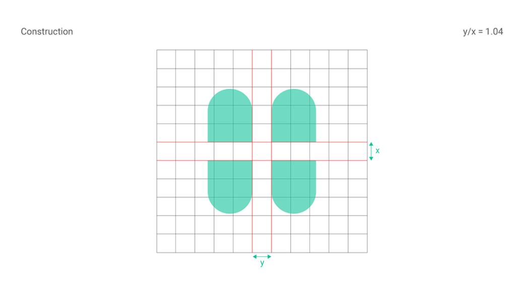 Hera Clinic 赫拉診所醫院logo設計vi設計，H字母+十字