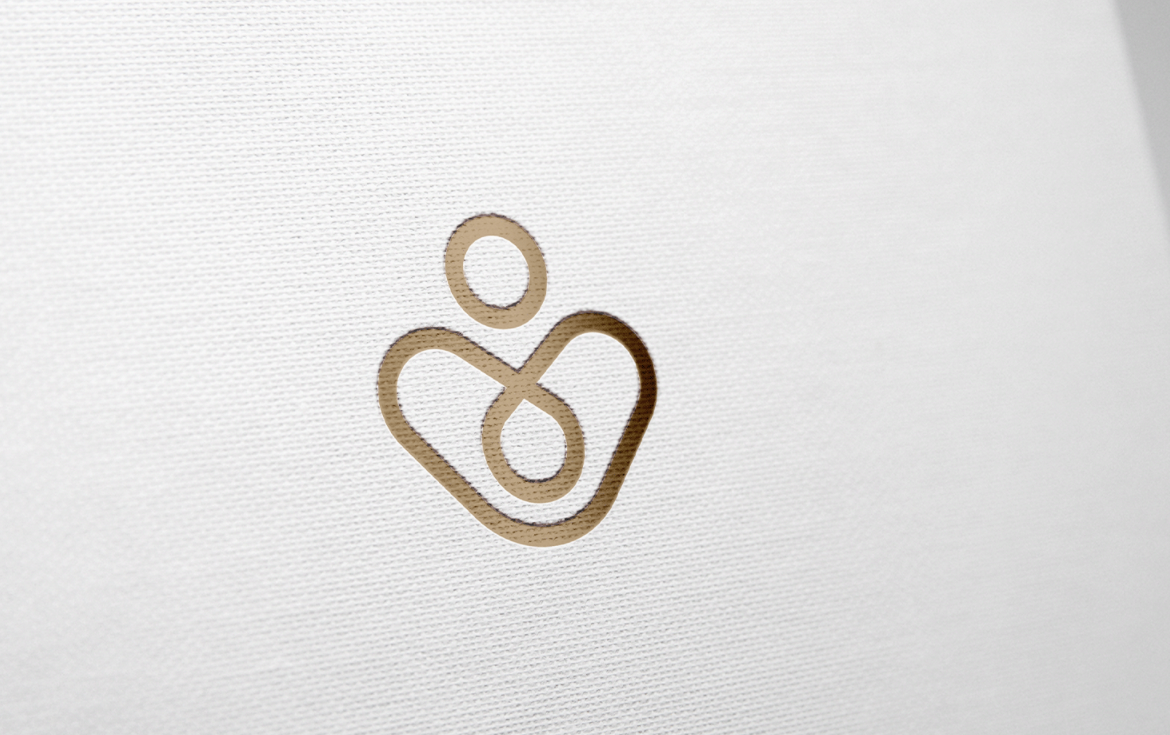 Medclin 高端醫療體檢醫院logo設計vi設計，藍金尊貴體驗氛圍