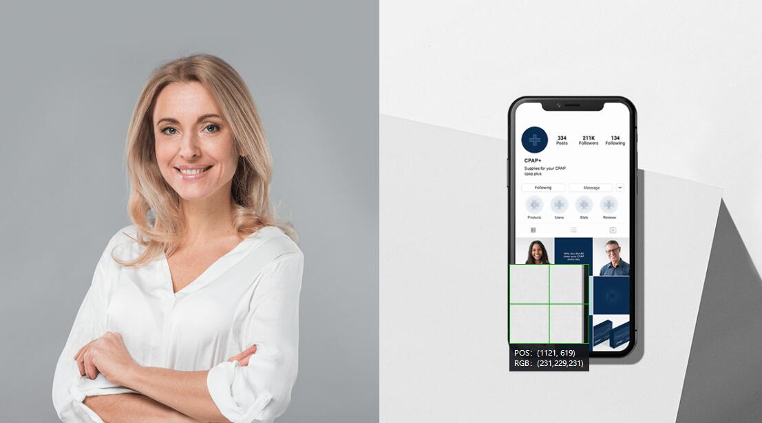 CPAP+睡眠呼吸暫停通氣治療醫療設備品牌logo設計視覺形象vi設計“圓點氣流”圖案