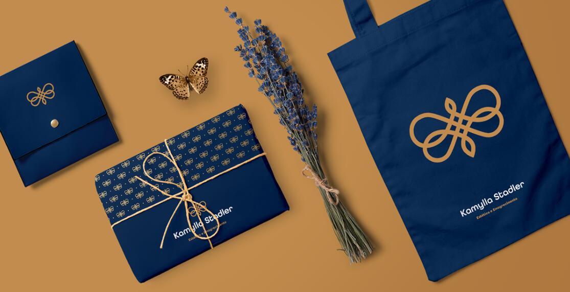 Kamylla 醫療美容健康減肥診所logo設計vi設計，蝴蝶蛻變概念