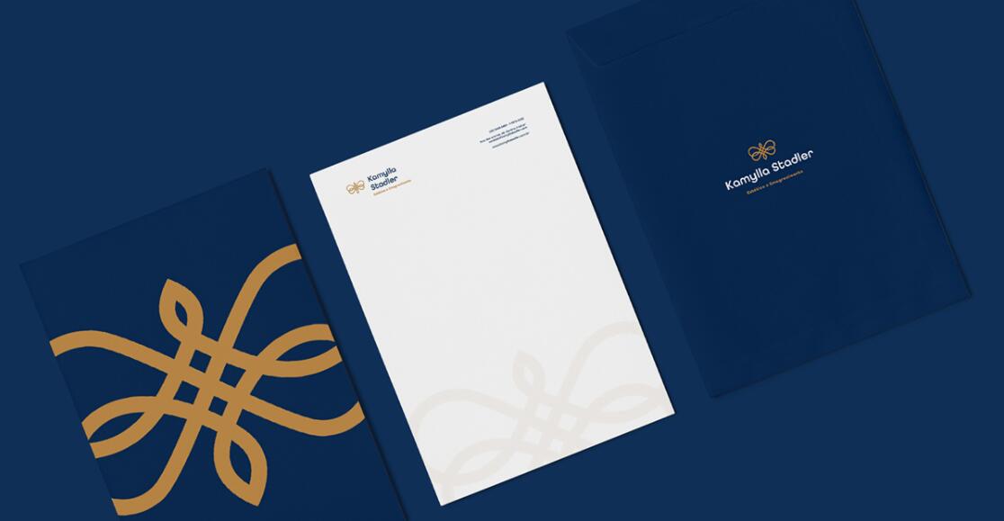 Kamylla 醫療美容健康減肥診所logo設計vi設計，蝴蝶蛻變概念