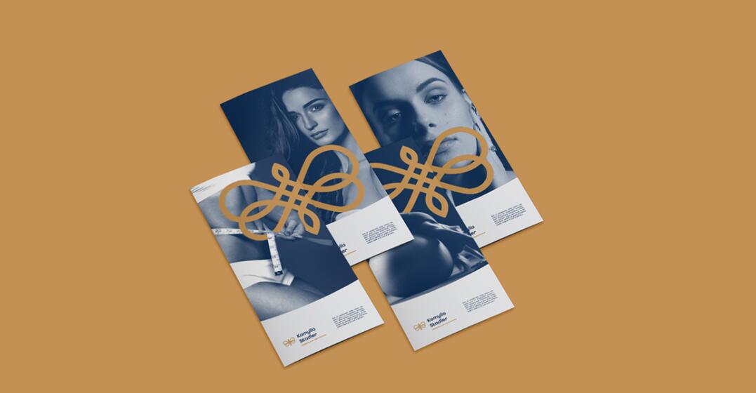 Kamylla 醫療美容健康減肥診所logo設計vi設計，蝴蝶蛻變概念