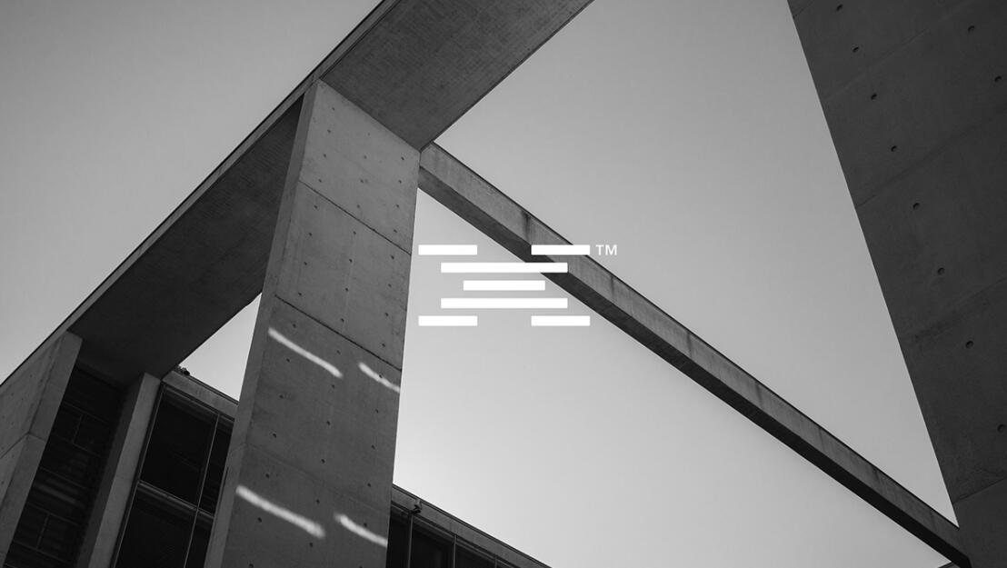 Xyle建筑設計公司logo設計品牌形象vis設計，x磚塊logo與超酷黑白漸變vi風