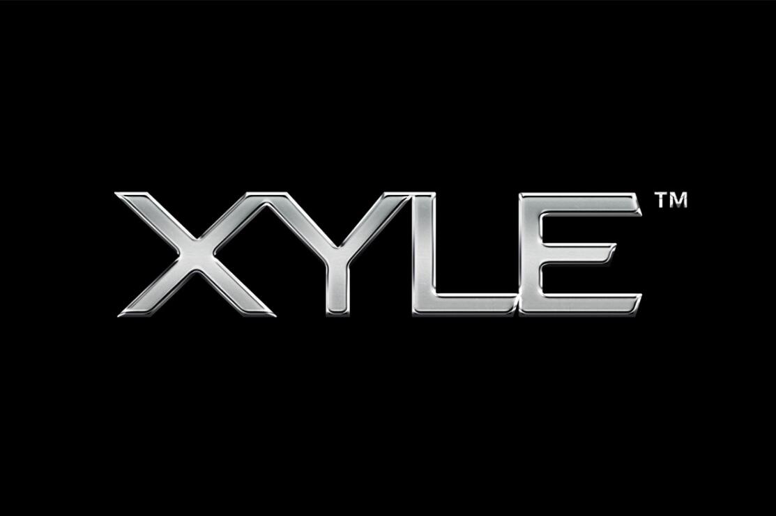 Xyle建筑設計公司logo設計品牌形象vis設計，x磚塊logo與超酷黑白漸變vi風