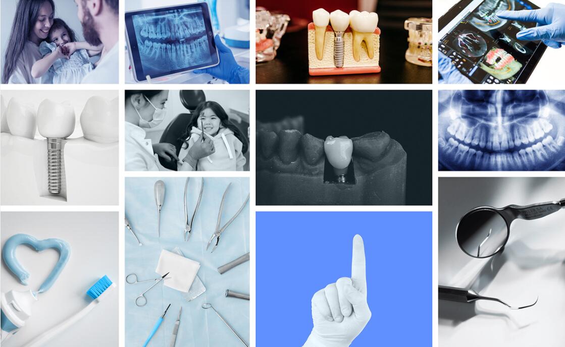 DMIC 亞科診所品牌logo-vi設(shè)計(jì)，明亮輕藍(lán)紫色搭配略灰色