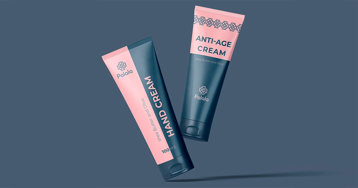 palala瘦身減肥產品與服務工作室品牌logo設計形象vi設計包裝設計,方形花朵高識別風格