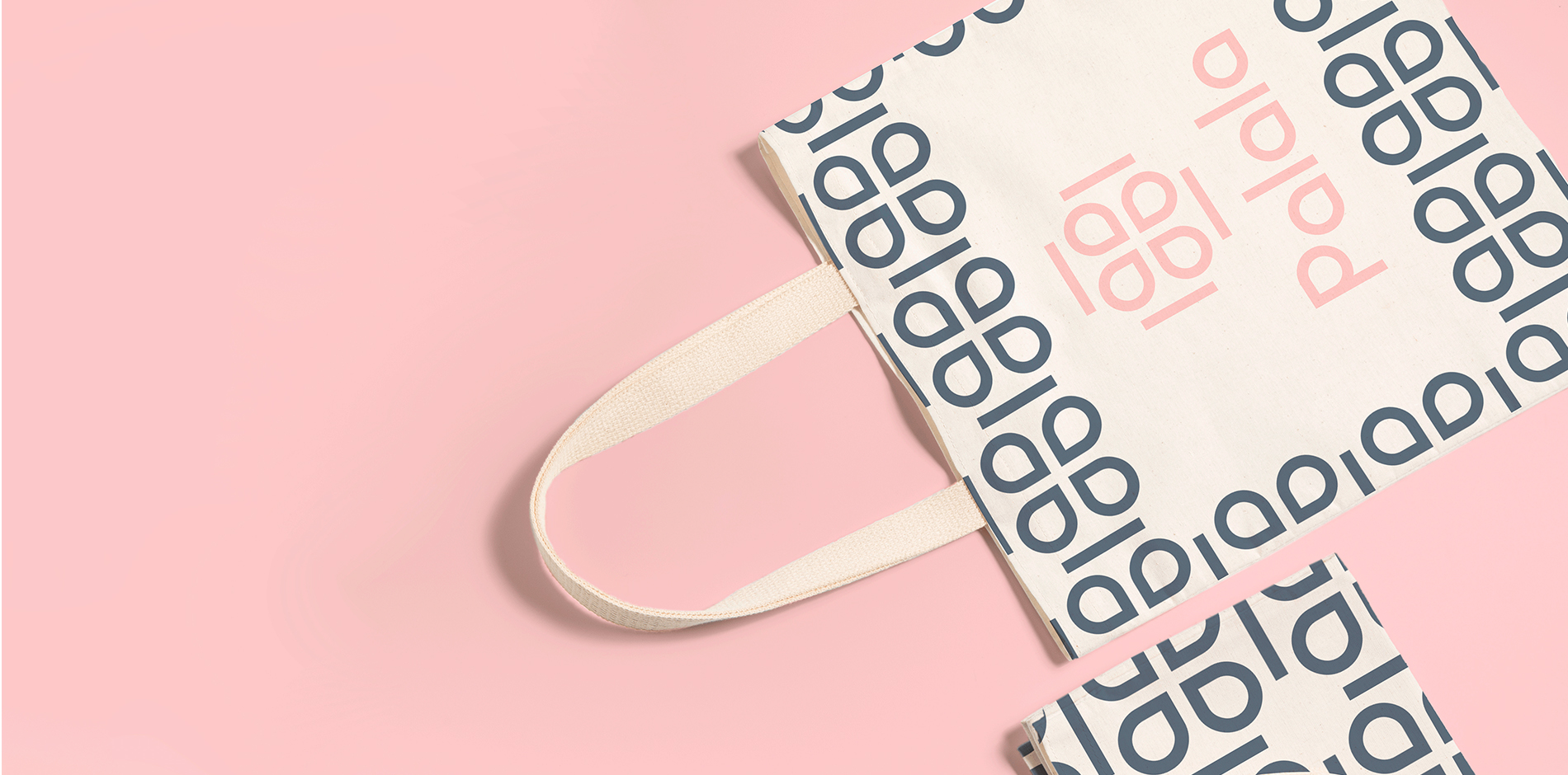 Palala瘦身減肥產品與服務工作室品牌logo設計形象vi設計,方形花朵高識別風格-無紡布袋