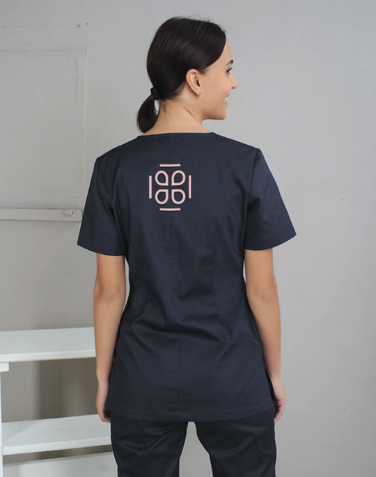 Palala瘦身減肥產品與服務工作室品牌logo設計形象vi設計,方形花朵高識別風格-工作服