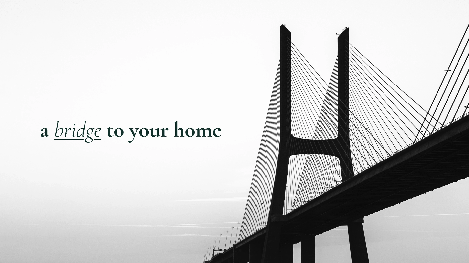 Heather Adickes房地產中介經紀人品牌logo設計形象設計，字母H+橋梁+房子