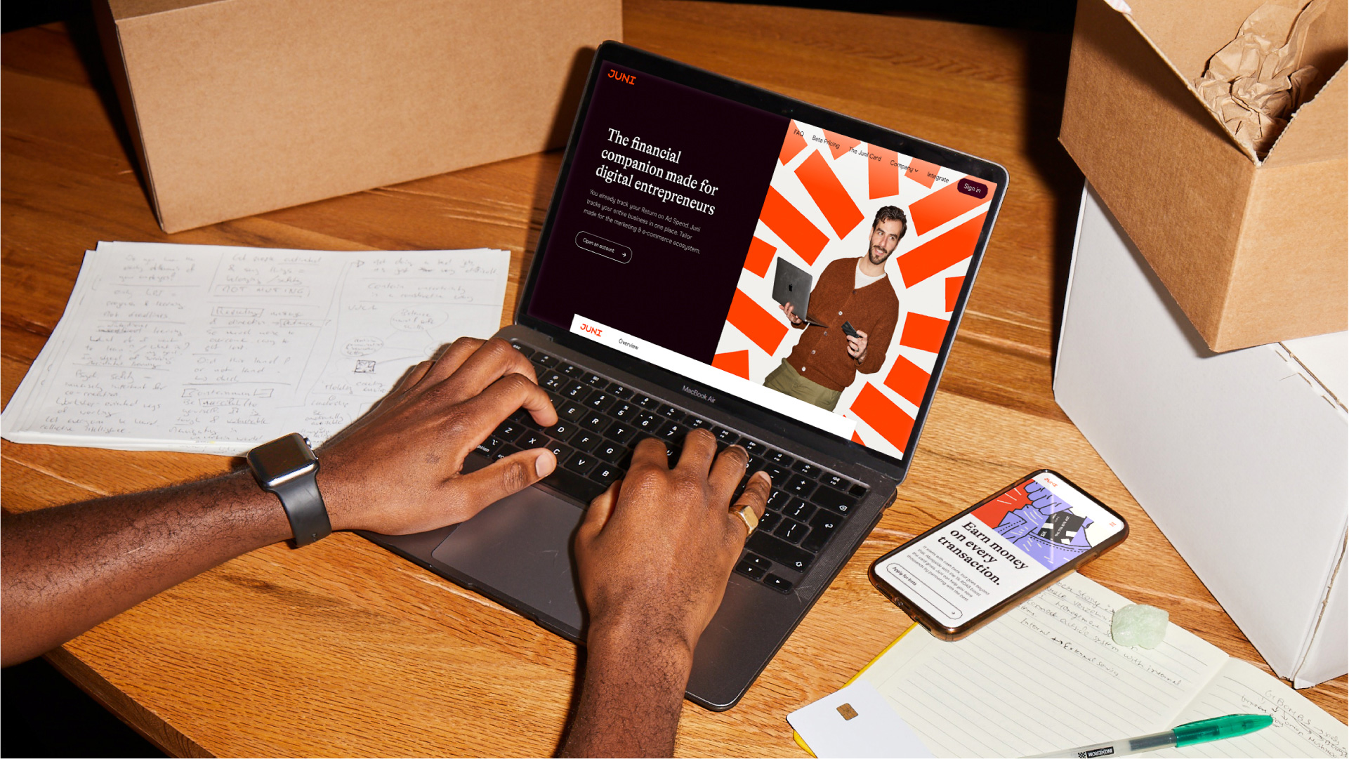 Juni金融科技初創(chuàng)公司logo設(shè)計(jì)品牌形象vi設(shè)計(jì),源自多米諾骨牌粗線條色塊核心視覺-網(wǎng)站設(shè)計(jì)