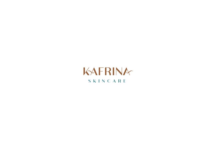 KAFRINA美容護膚產品品牌logo/vi/，雙A字母+橢圓形品牌形象識別