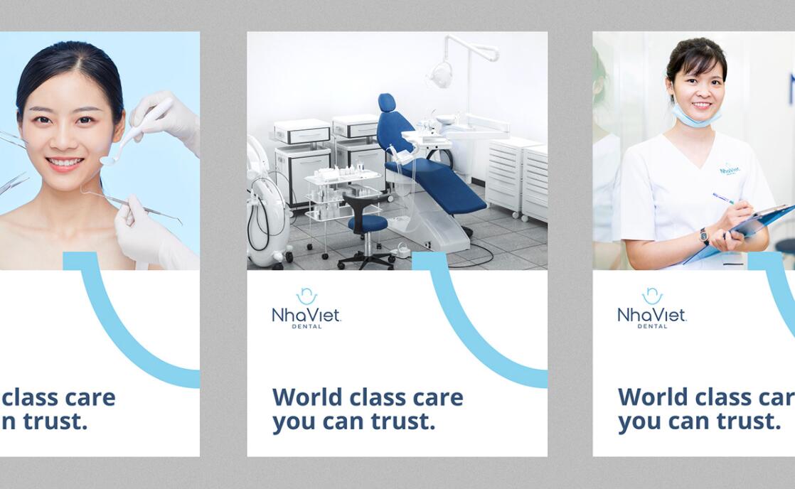 Nha Viet 牙科牙齒醫(yī)療診所品牌全案策劃設(shè)計-logo/vi/畫冊/平面廣告