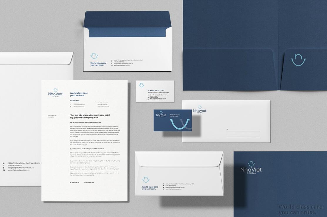 Nha Viet 牙科牙齒醫(yī)療診所品牌全案策劃設(shè)計-logo/vi/