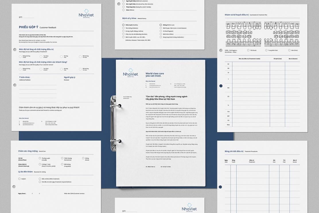Nha Viet 牙科牙齒醫(yī)療診所品牌全案策劃設(shè)計-logo/vi/