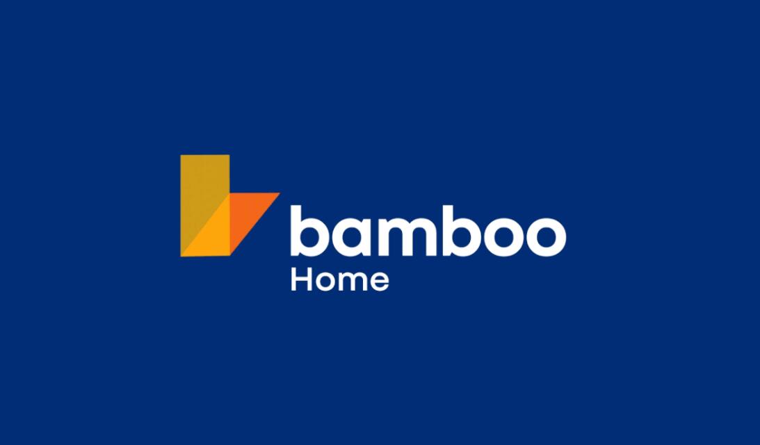 Bamboo Home 建筑公司品牌vis視覺(jué)識(shí)別設(shè)計(jì)，平面幾何色塊構(gòu)建立體效果