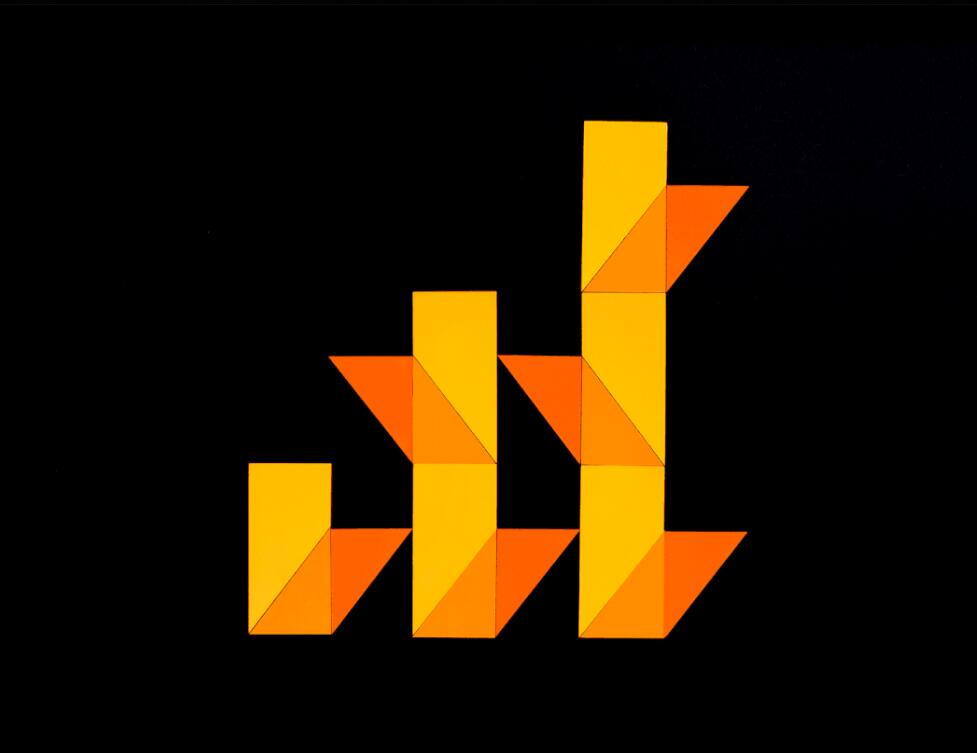 Bamboo Home 建筑公司品牌vis視覺(jué)識(shí)別設(shè)計(jì)，平面幾何色塊構(gòu)建立體效果