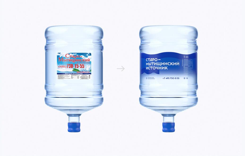 STM 礦泉水包裝設計“藍色波浪線條”元素