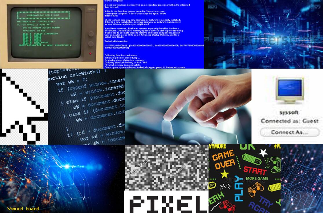 Techmoney 在線互聯網金融品牌形象vi設計“馬賽克像素”元素