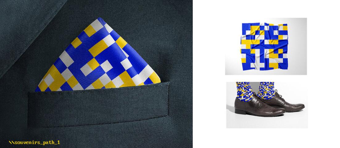 Techmoney 在線互聯網金融品牌vi設計“馬賽克像素”元素