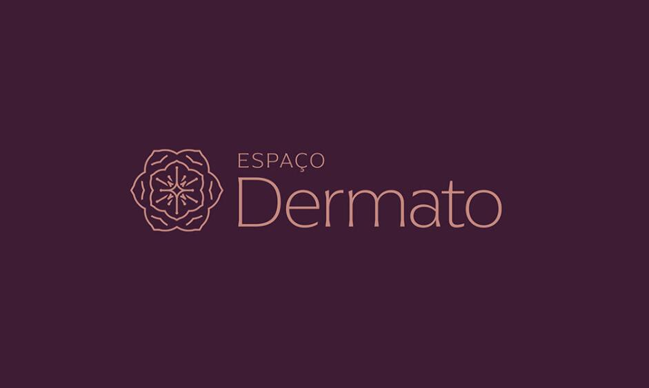 Espa?o Dermato 皮膚病醫療診所及醫美醫院logo設計vi設計，桃花元素