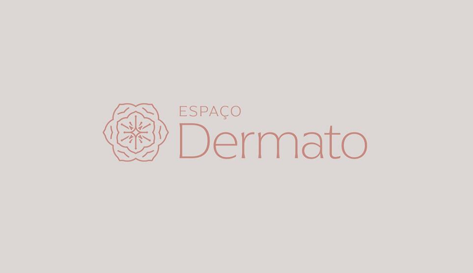 Espa?o Dermato 皮膚病醫療診所及醫美醫院logo設計vi設計，桃花元素