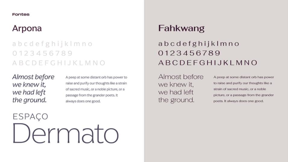 Espa?o Dermato 皮膚病醫療診所及醫美醫院logo設計vi設計，桃花元素