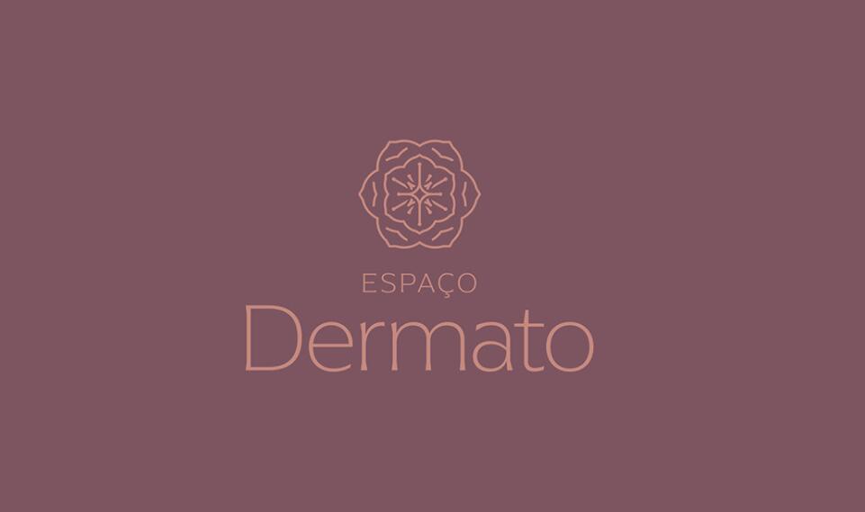 Espa?o Dermato 皮膚病醫療診所及醫美醫院logo設計vi設計，桃花元素