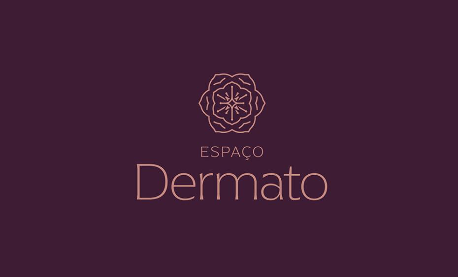 Espa?o Dermato 皮膚病醫療診所及醫美醫院logo設計vi設計，桃花元素