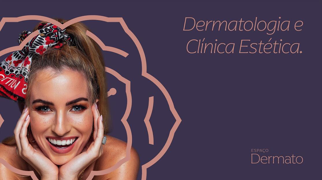 Espa?o Dermato 皮膚病醫療診所及醫美醫院logo設計vi設計，桃花元素