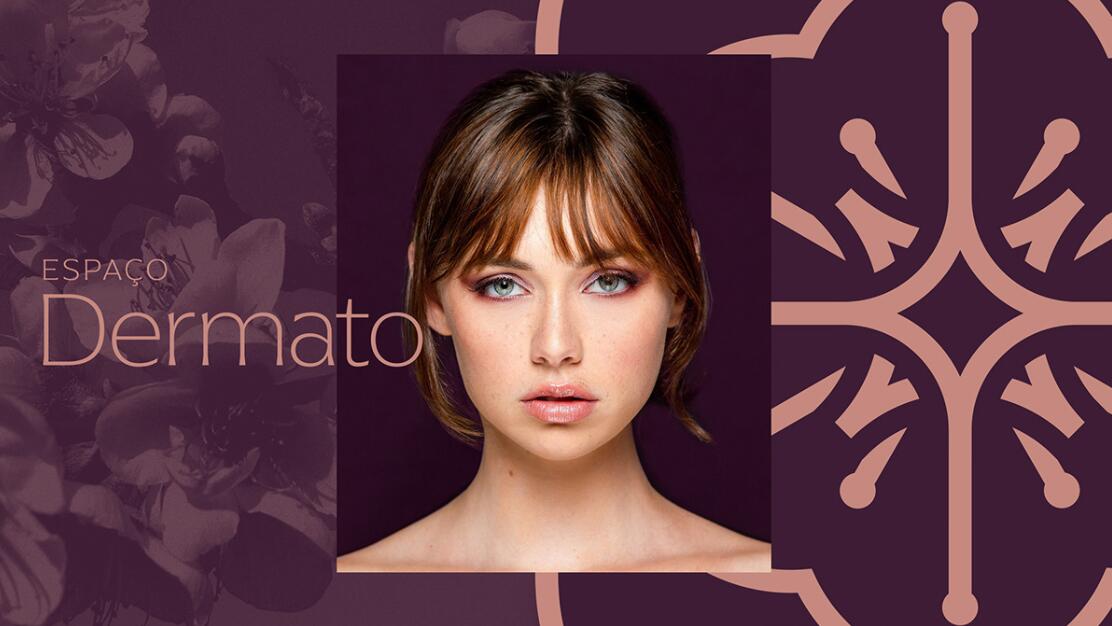 Espa?o Dermato 皮膚病醫療診所及醫美醫院logo設計vi設計，桃花元素