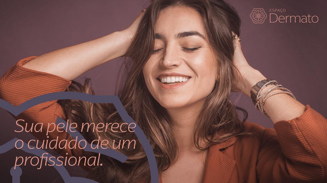 Espa?o Dermato 皮膚病醫療診所及醫美醫院logo設計vi設計，桃花元素