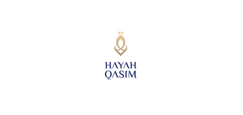 Hayah Qasim 微整形美容保健機構logo設計vi設計，優雅藝術尊貴風格