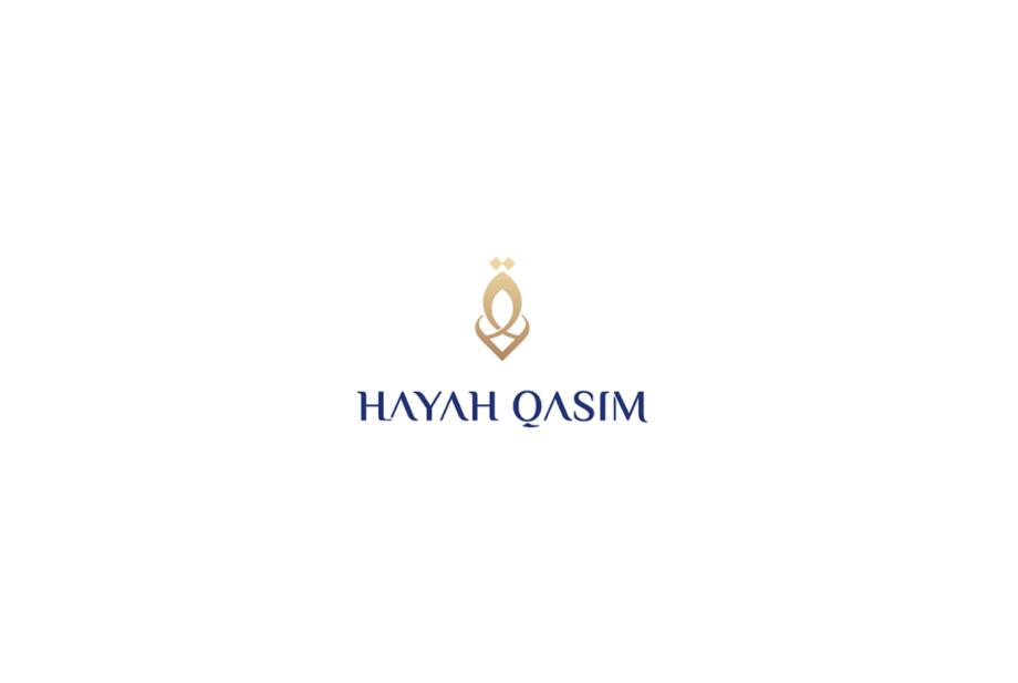 Hayah Qasim 微整形美容保健機構logo設計vi設計，優雅藝術尊貴風格
