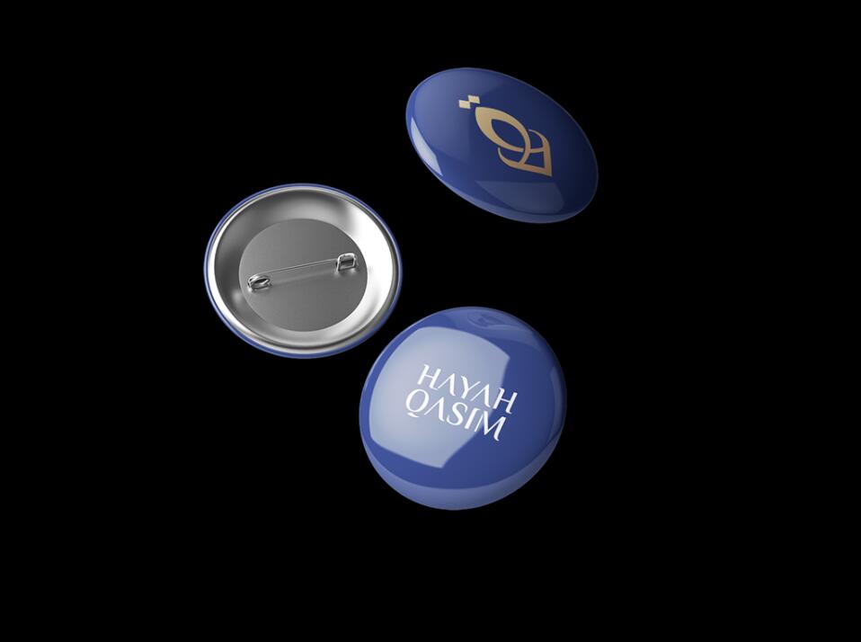 Hayah Qasim 微整形美容保健機構logo設計vi設計，優雅藝術風格