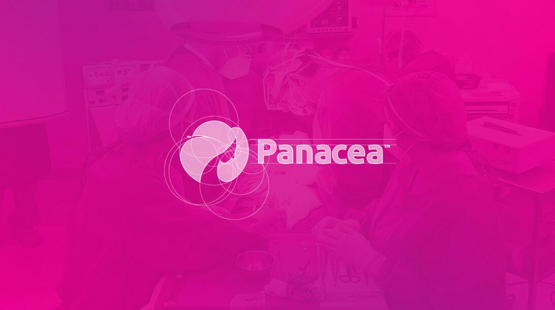 Panacea 女性體型矯正健康美容整理護理醫(yī)院logo設(shè)計，女神輪廓圖形