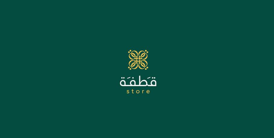 Qatfa 蜂蜜在線商店對稱Q字母logo設計