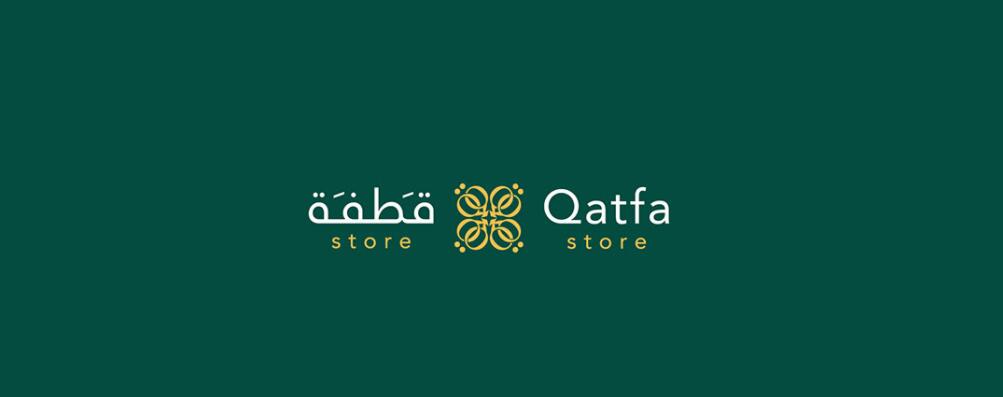 Qatfa 蜂蜜在線商店對稱Q字母logo設計