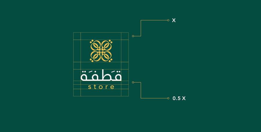 Qatfa 蜂蜜在線商店對稱Q字母logo設計