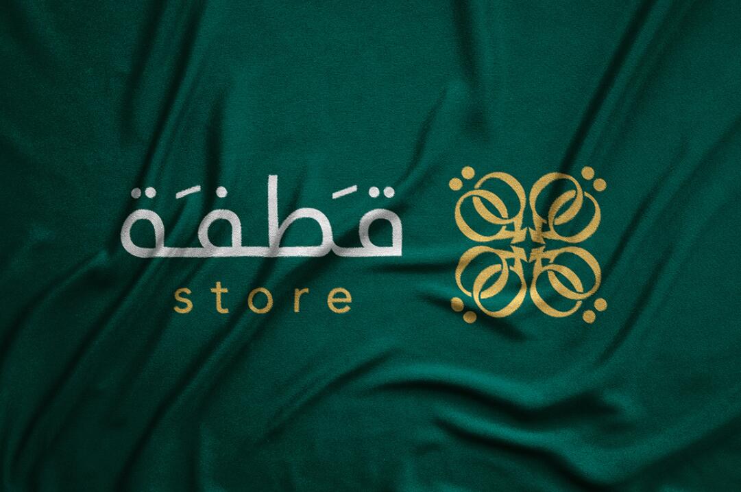 Qatfa 蜂蜜在線商店對稱Q字母logo設計