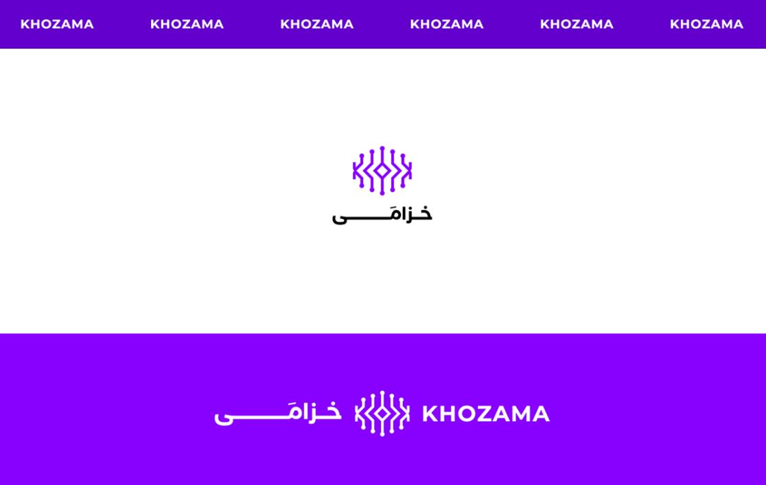 Khozama數(shù)碼科技電子產(chǎn)品在線商店品牌logo設(shè)計(jì)vi設(shè)計(jì)，“字母k+電路”圖案