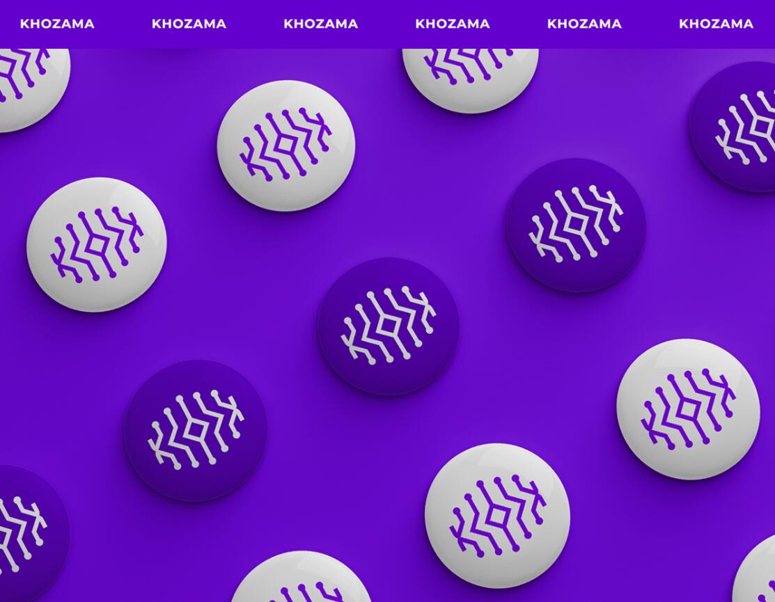 Khozama數(shù)碼科技電子產(chǎn)品在線商店品牌logo設(shè)計(jì)vi設(shè)計(jì)，“字母k+電路”圖案